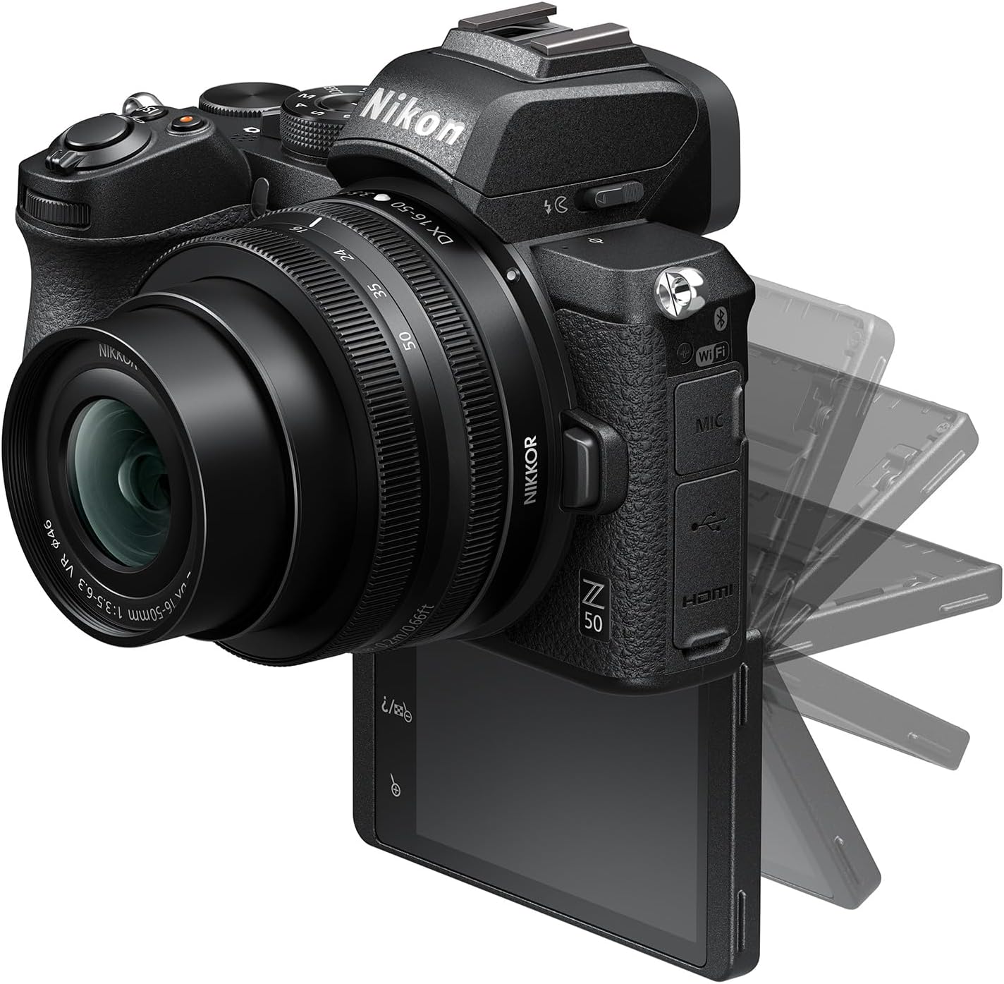 Nikon Z 50 with Wide-Angle Zoom Lens | Compact mirrorless stills/video camera with 16-50mm lens | Nikon USA Model