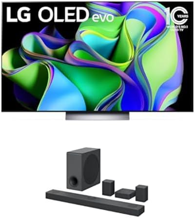 LG C3 Series 83-Inch Class OLED evo 4K Processor Smart Flat Screen Wall Mount TV with Magic Remote AI-Powered OLED83C3PUA, 2023 with Alexa Built-in