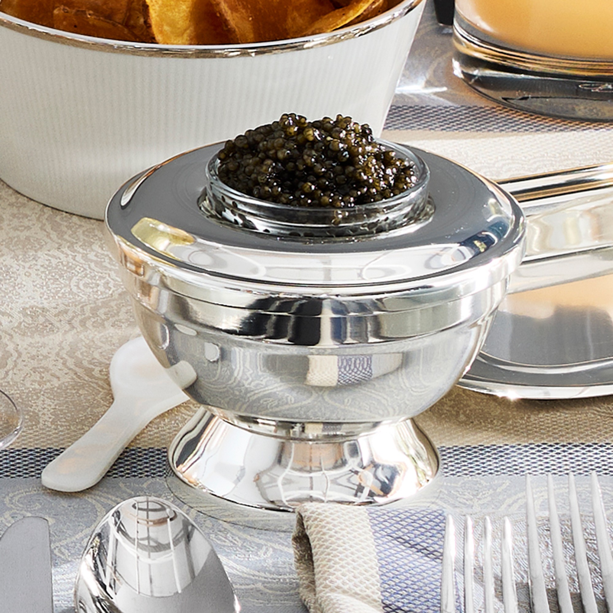 Heirloom Silver Caviar Bowl