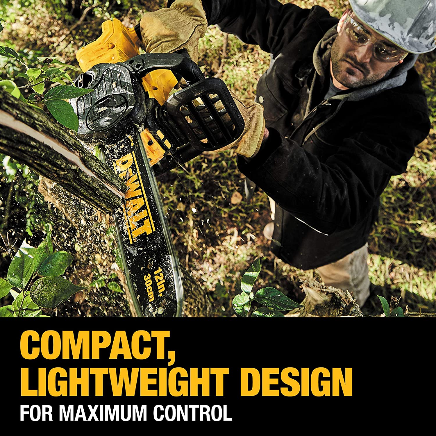 DEWALT 20V MAX XR CHAINSAW, 12-INCH, TOOL ONLY (DCCS620B)