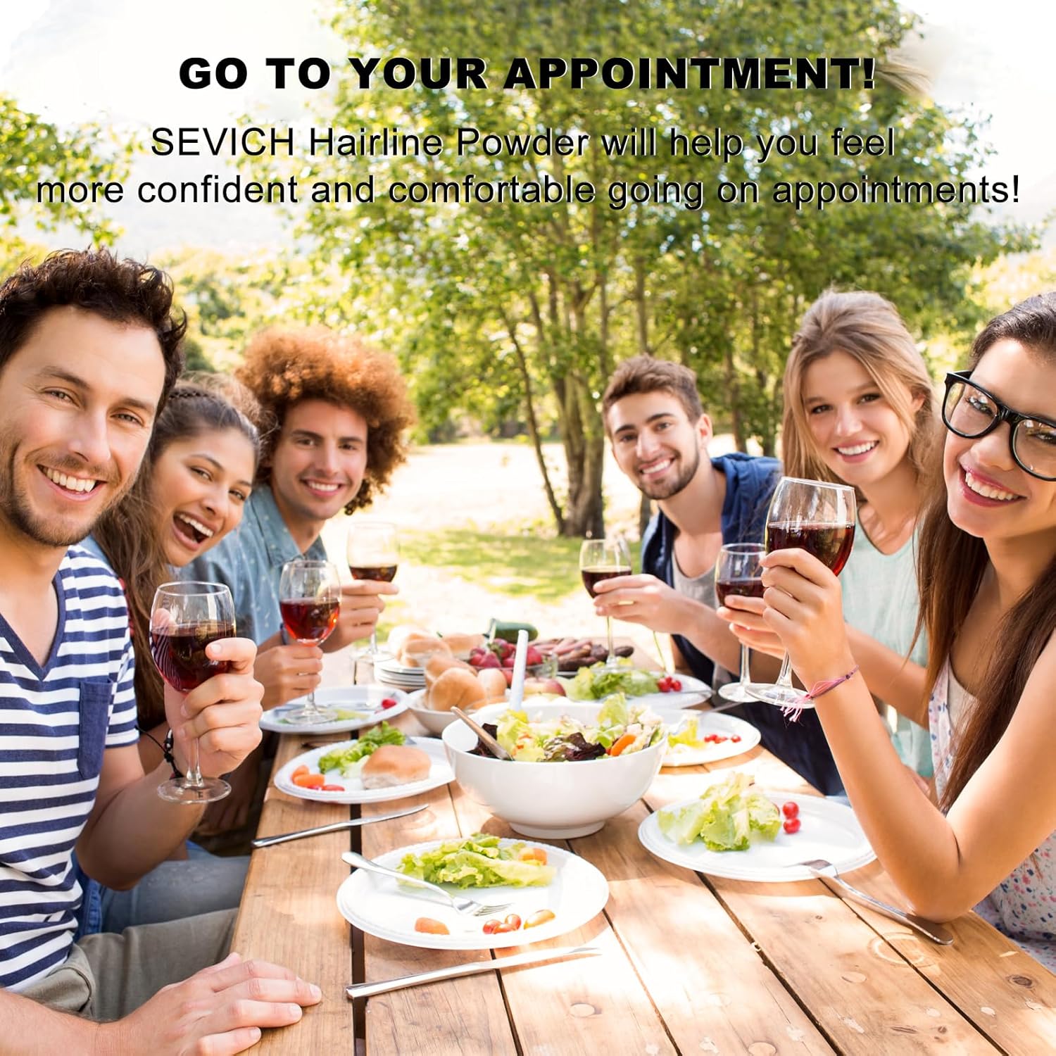 Sevich Hairline Powder，Instantly Conceals Hair Loss, Root Touch up Powder, Hair Shadow Toppers for Women & Men, Touch Up for Thinning Gray Hair, Windproof & Sweatproof, Dark Brown