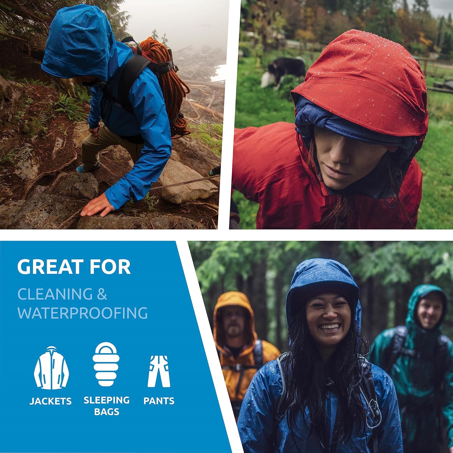 Nikwax Hardshell Cleaning & Waterproofing Duo-Pack