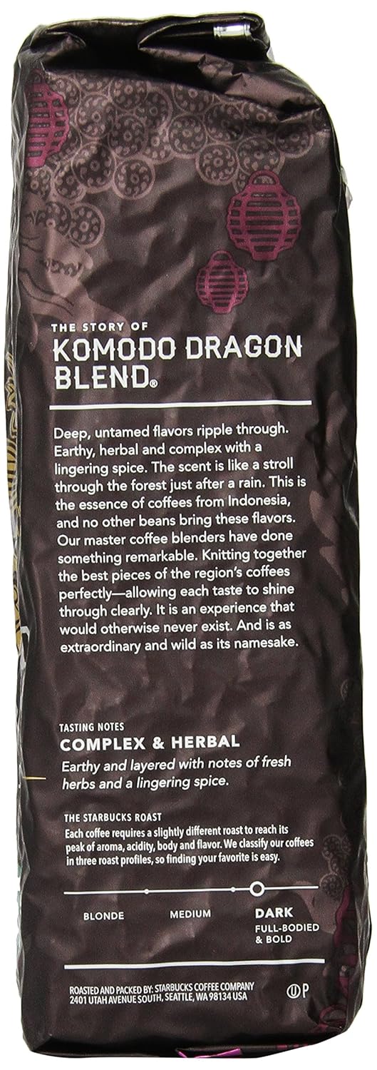 Starbucks Whole Bean Coffee, Dark Roast Coffee, Espresso Roast, 100% Arabica, 1 bag (40 oz)