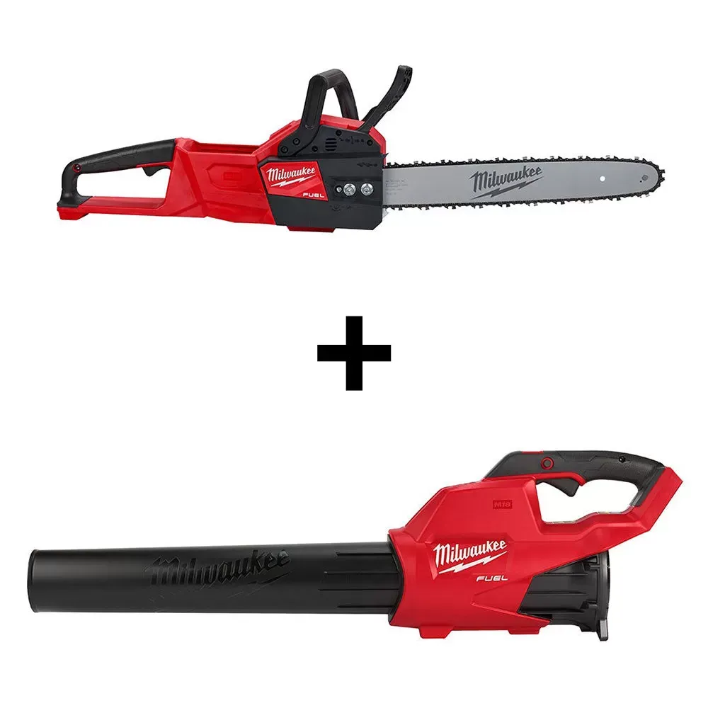 Milwaukee Pre-Sale 2727-CB M18 FUEL Cordless Chainsaw / Lead Blower Bundle - Bare Tool