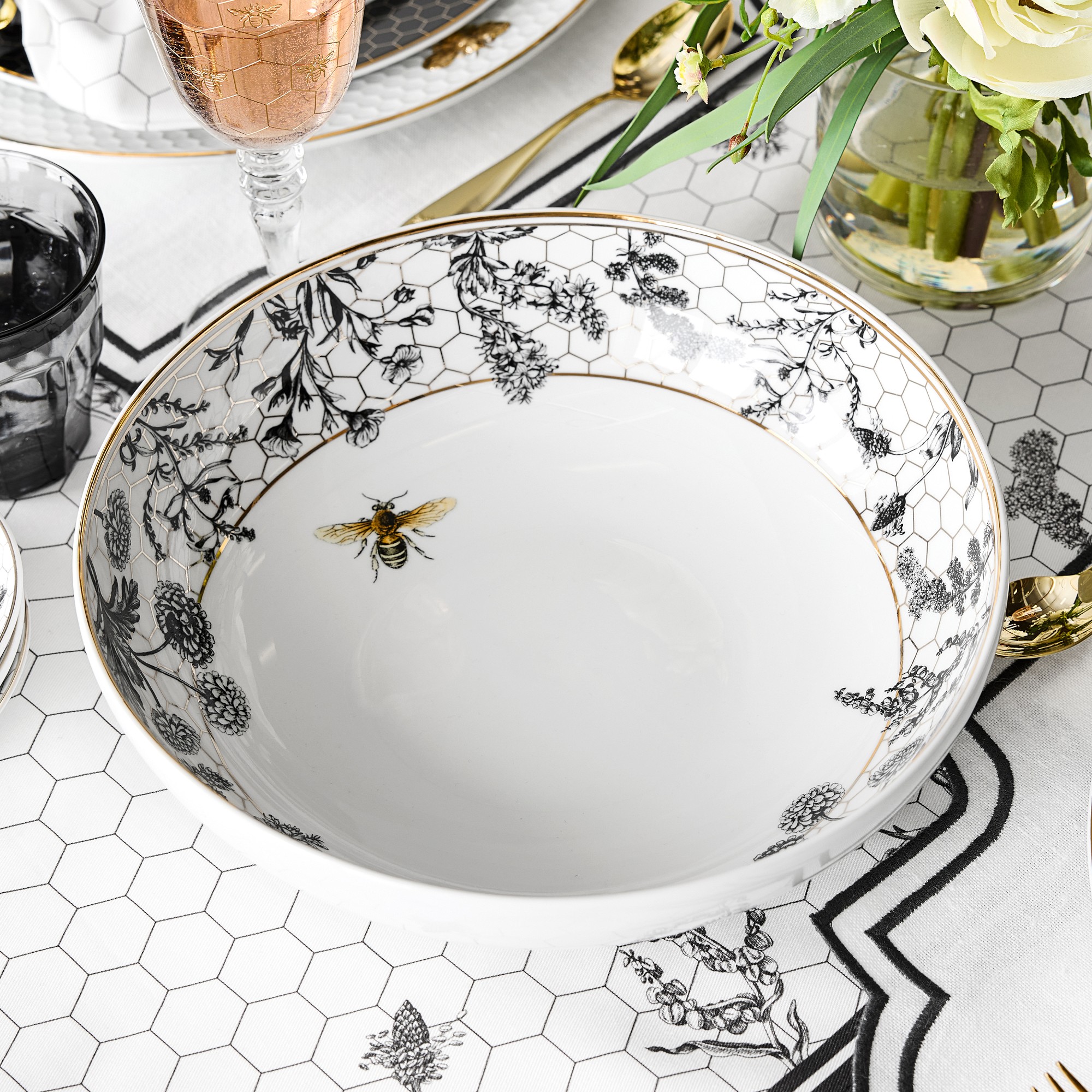 Honeycomb Serving Bowl