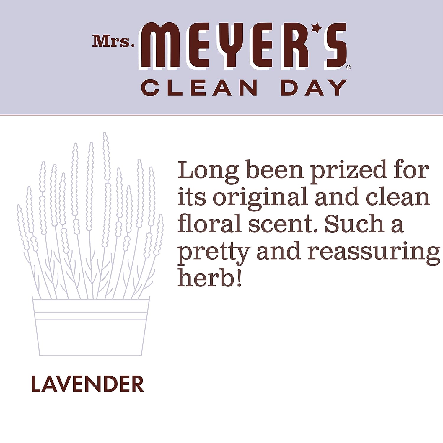 MRS. MEYER'S CLEAN DAY Liquid Hand Soap Refill, Cruelty Free and Biodegradable Formula, Lemon Verbena Scent, 33 oz