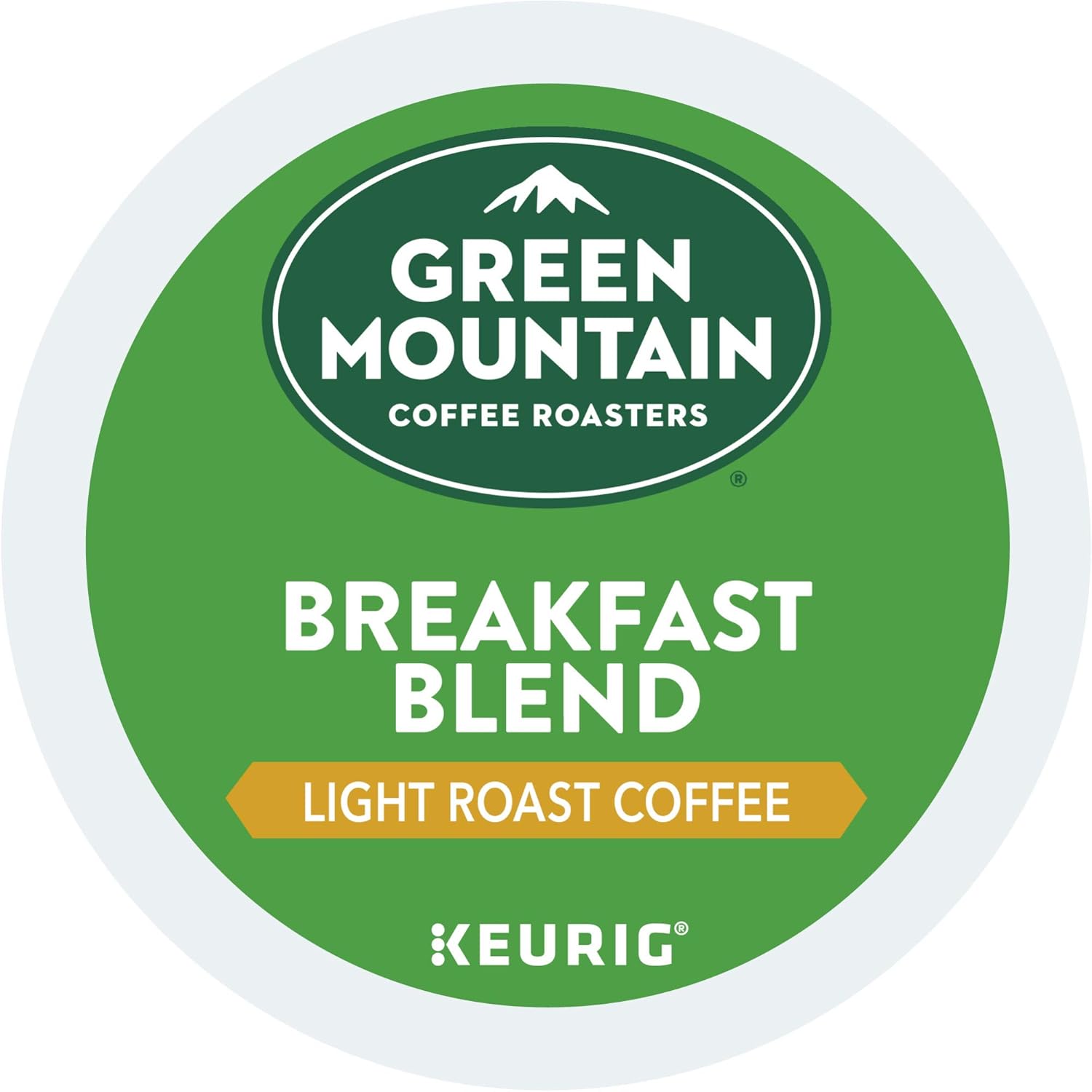 Green Mountain Coffee Roasters Breakfast Blend Single-Serve Keurig K-Cup Pods, Light Roast Coffee, 96 Count