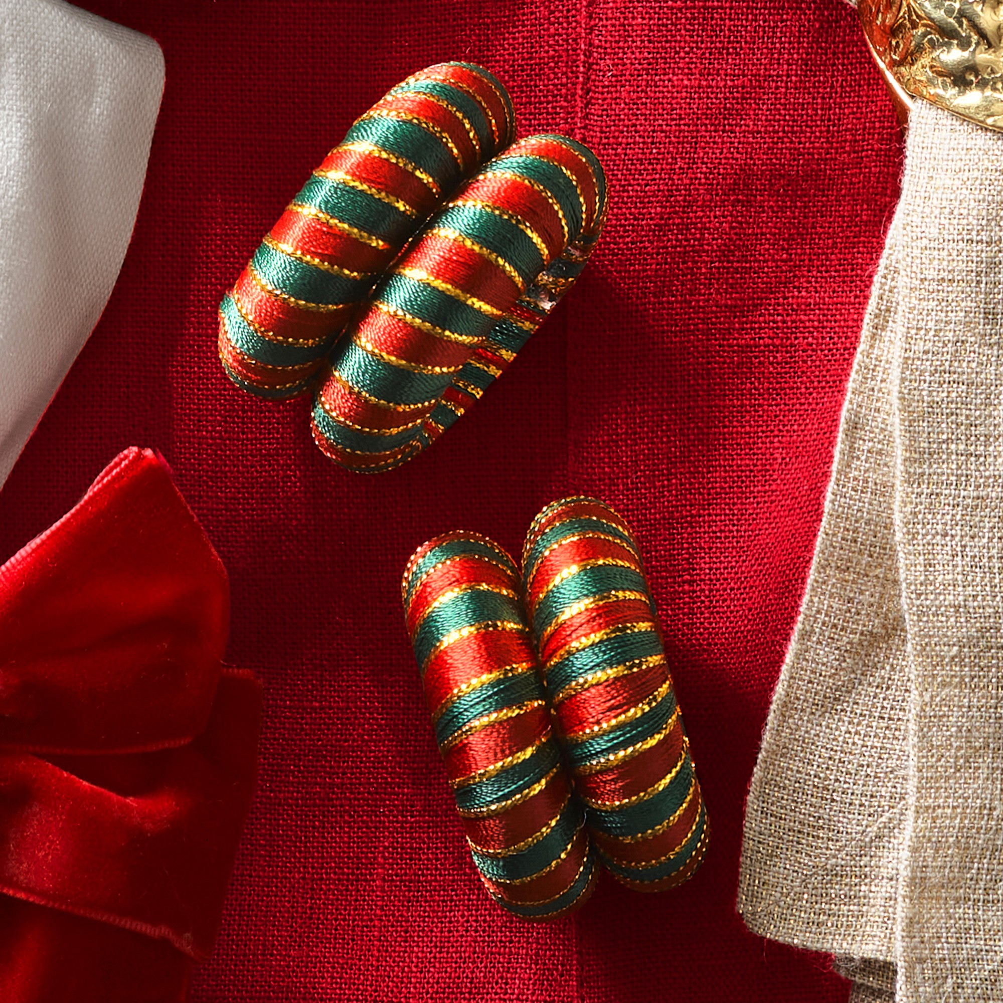 Double Bangle Napkin Rings, Set of 4