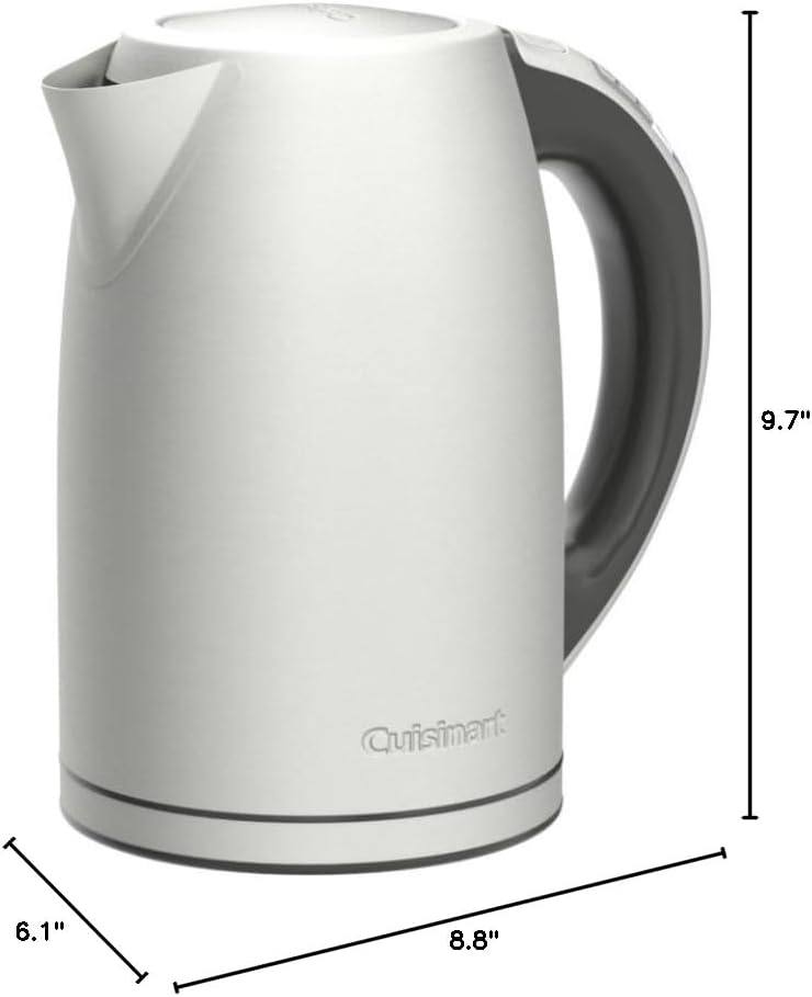 Cuisinart 1.7-Liter Stainless Steel Cordless Electric Kettle with 6 Preset Temperatures