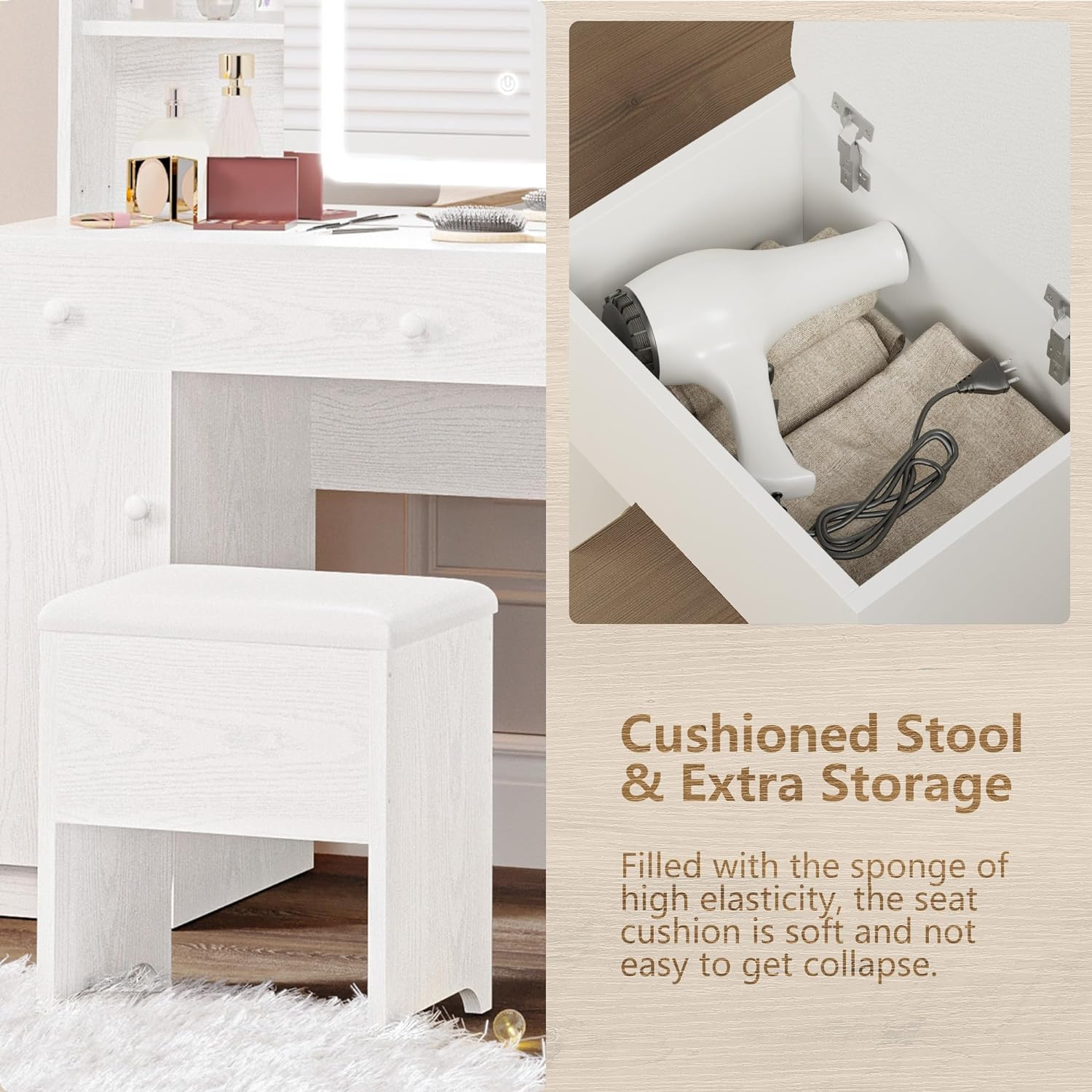 Multifunctional Vanity Mirror dressing table