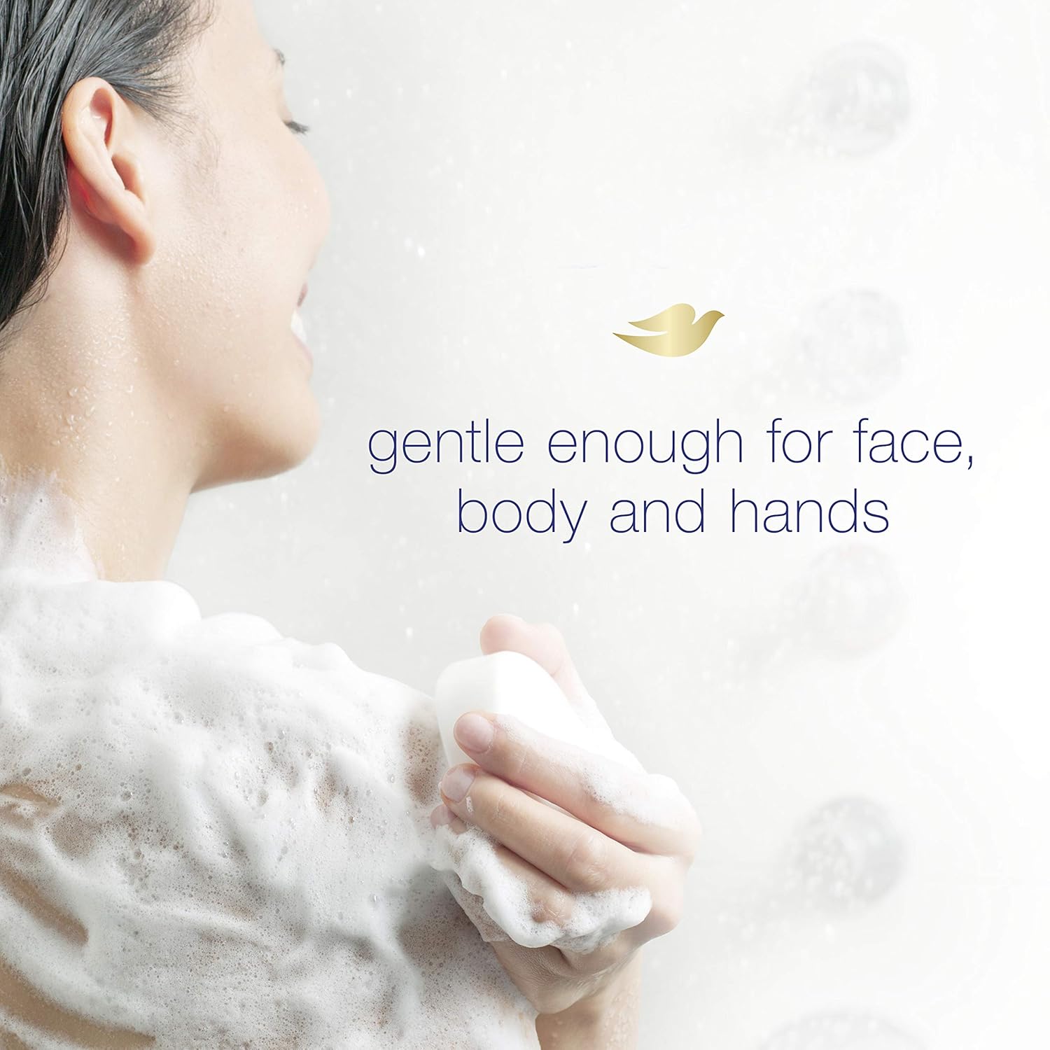 Dove Beauty Bar More Moisturizing Than Bar Soap for Softer Skin, Fragrance-Free, Hypoallergenic Beauty Bar Sensitive Skin With Gentle Cleanser 3.75 oz 14 Bars