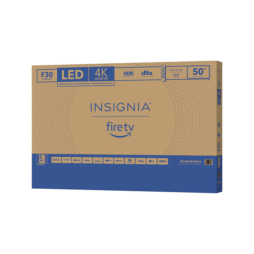 【2024 Limited Time Deal + Free Shipping】Insignia™- 43″ Class F30 Series LED 4K UHD Smart Fire TV with Alexa Voice Remote (NS-43F301NA25)