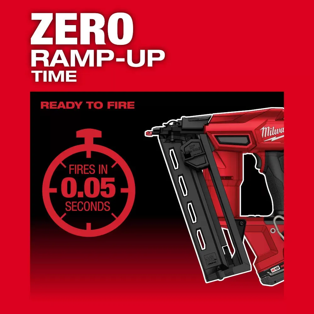 Milwaukee 2841-20 M18 FUEL Ergonomic 16 Gauge Angled Finish Nailer - Bare Tool