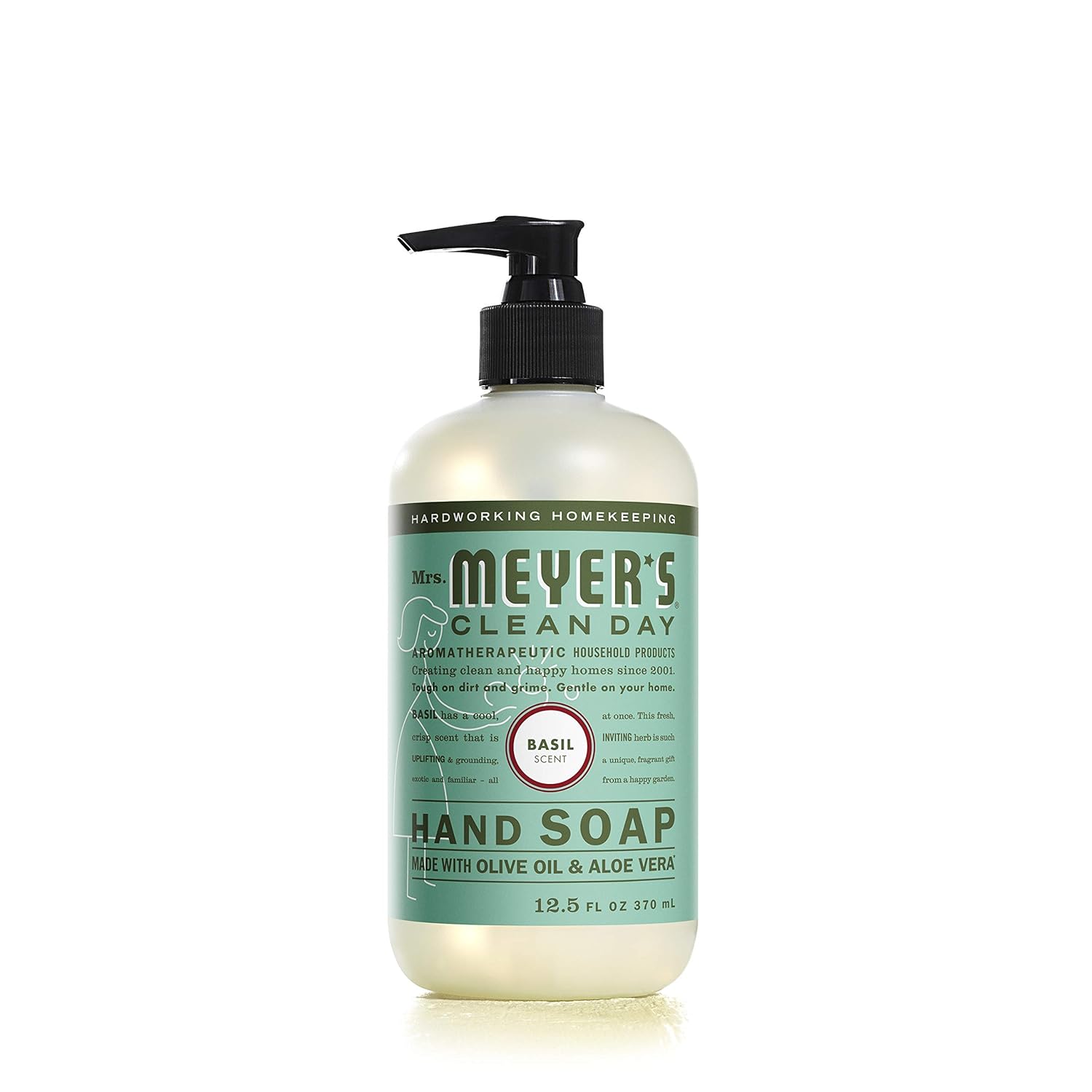 MRS. MEYER'S CLEAN DAY Hand Soap, Made with Essential Oils, Biodegradable Formula, Honeysuckle, 12.5 fl. oz - Pack of 3