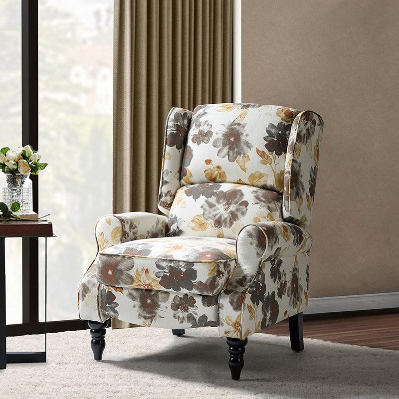 Erdeni Upholstered Manual Wingback Recliner Chair