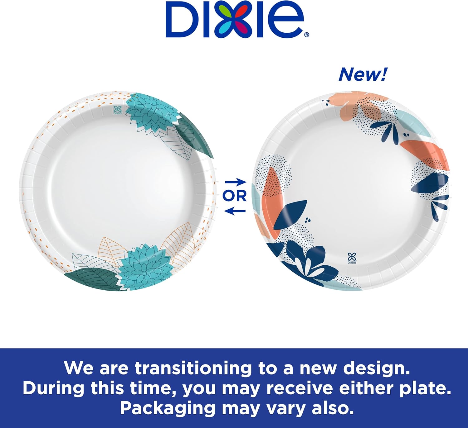 Dixie Large Paper Plates, 10 Inch, 86 Count, 2X Stronger*, Microwave-Safe, Soak-Proof, Cut Resistant, Disposable Plates For Everyday Breakfast, Lunch, & Dinner Meals