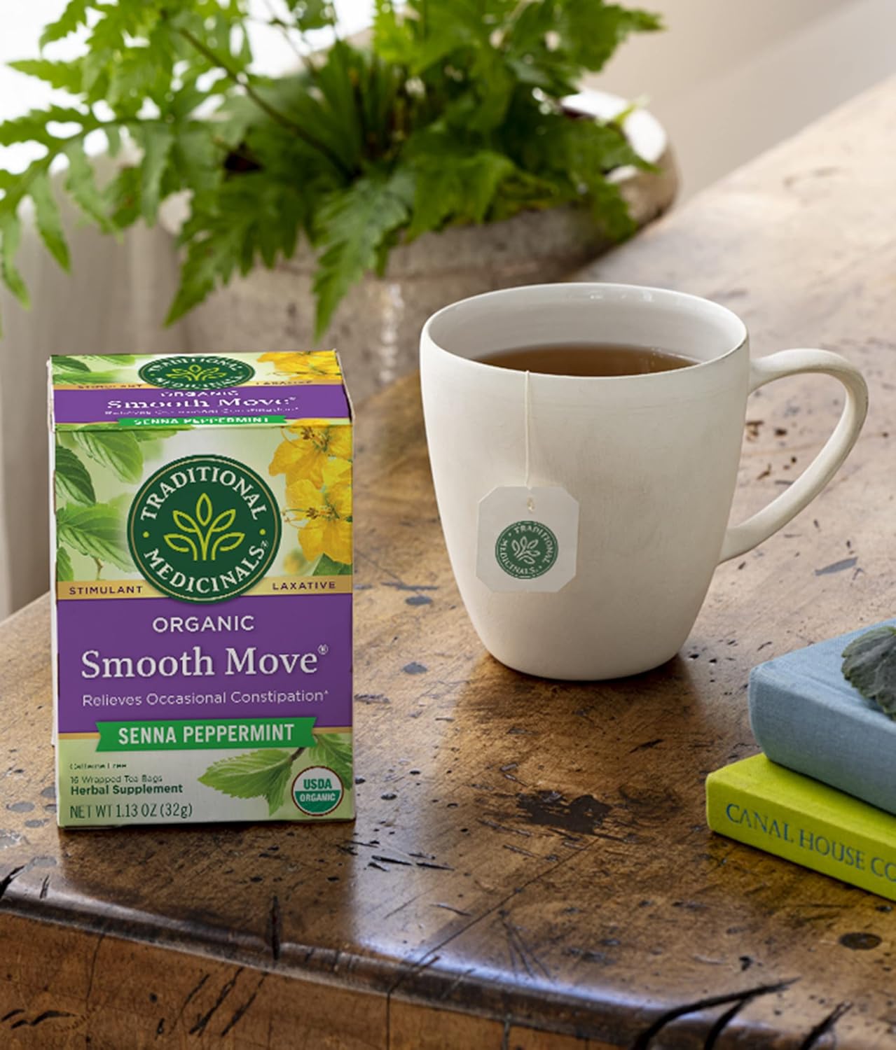 Traditional Medicinals Smooth Move, Helps Relieve Constipation Overnight, 16 Teabags