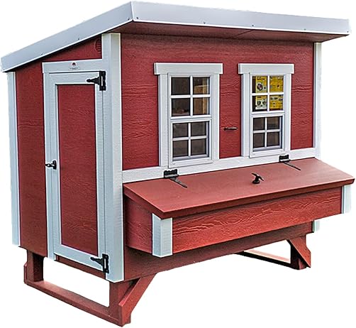 Last 37 items left at clearance sale for only $39.99 OverEZ Classic Large Chicken Coop for up to 15 Chickens - Nesting Boxes