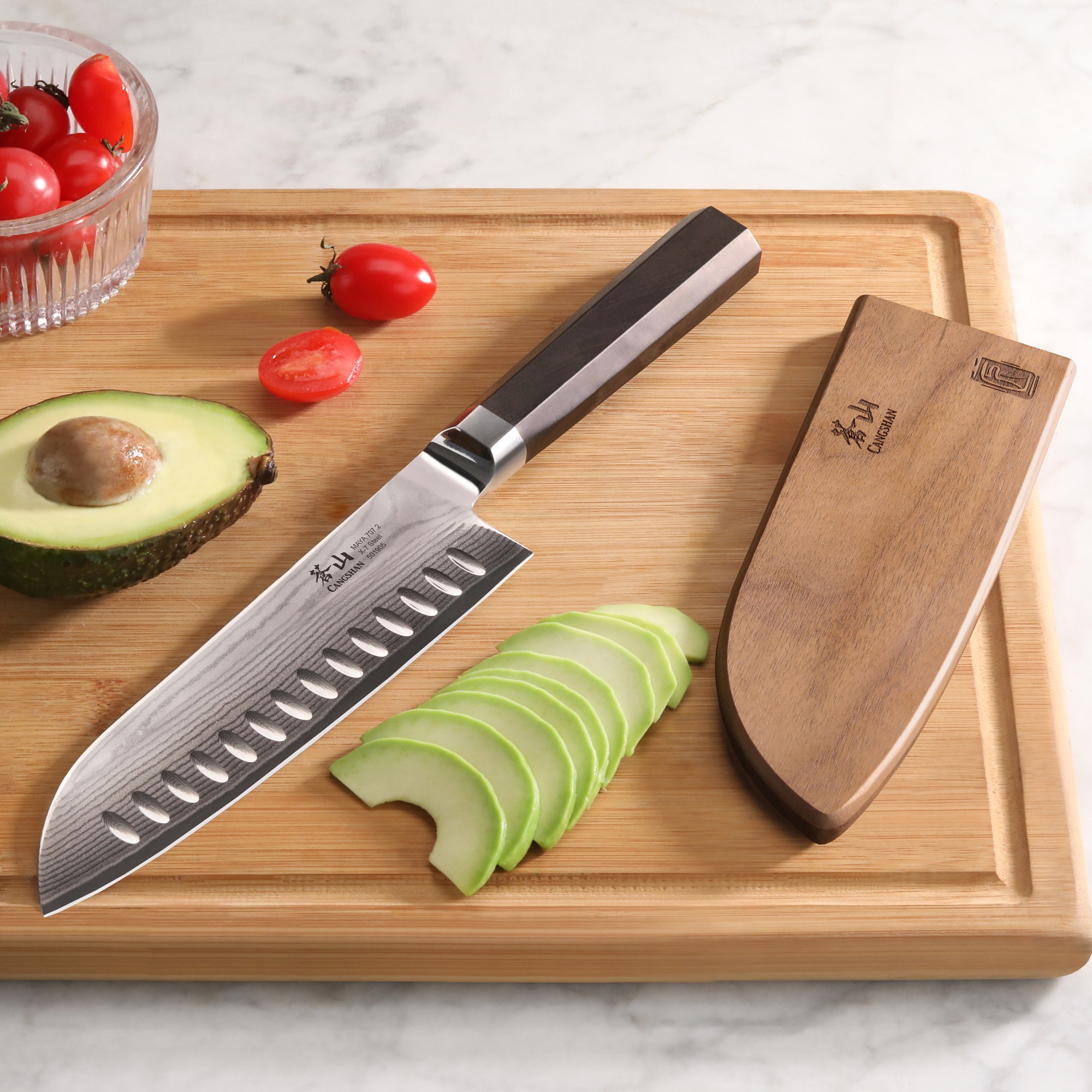Cangshan Maya Santoku Knife, 7
