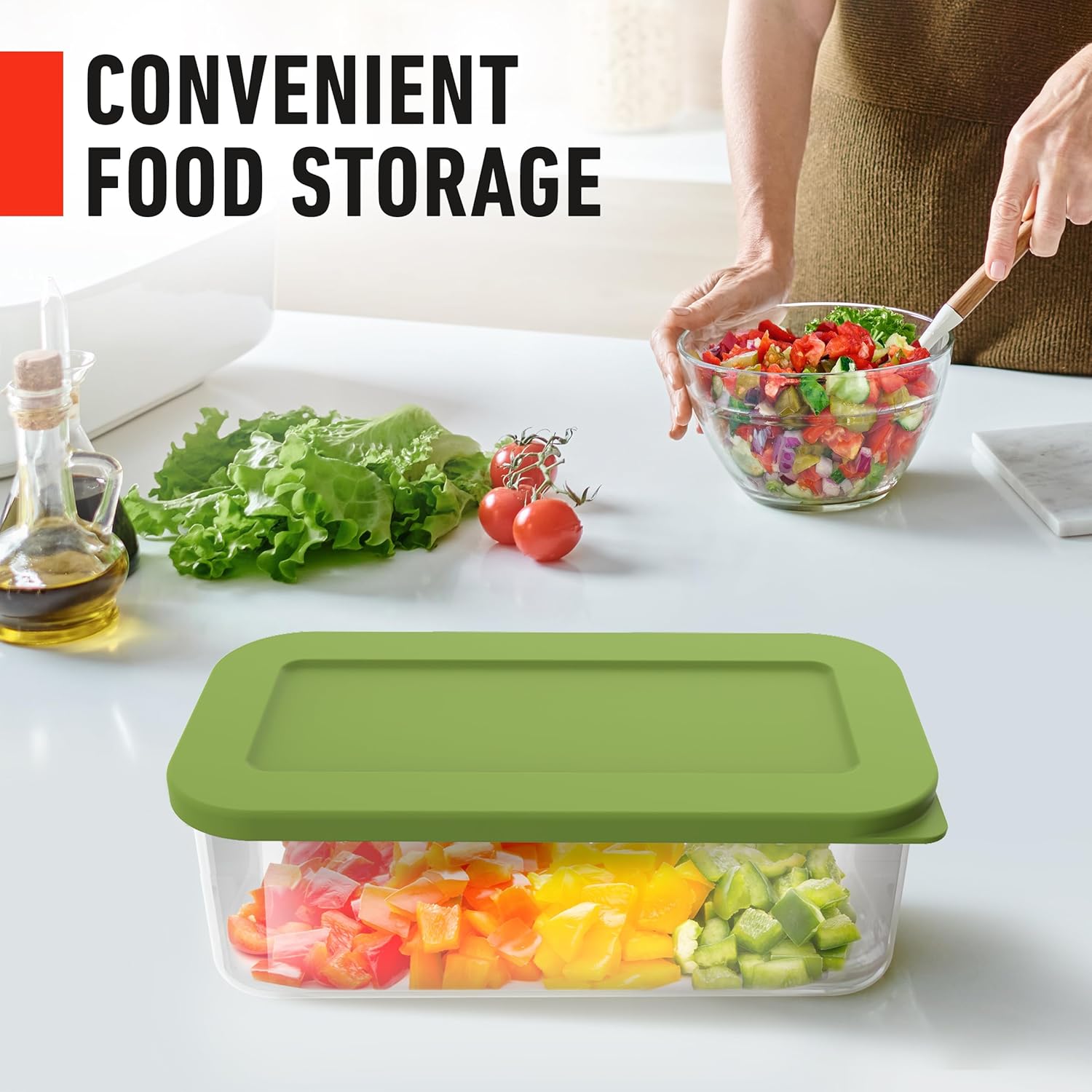 Mueller Pro-Series 10-in-1, 8 Blade Vegetable Chopper, Onion Mincer, Cutter, Dicer, Egg Slicer with Container, French Fry Cutter, Potato Slicer, Home Essentials & Kitchen Gadgets, Salad Chopper