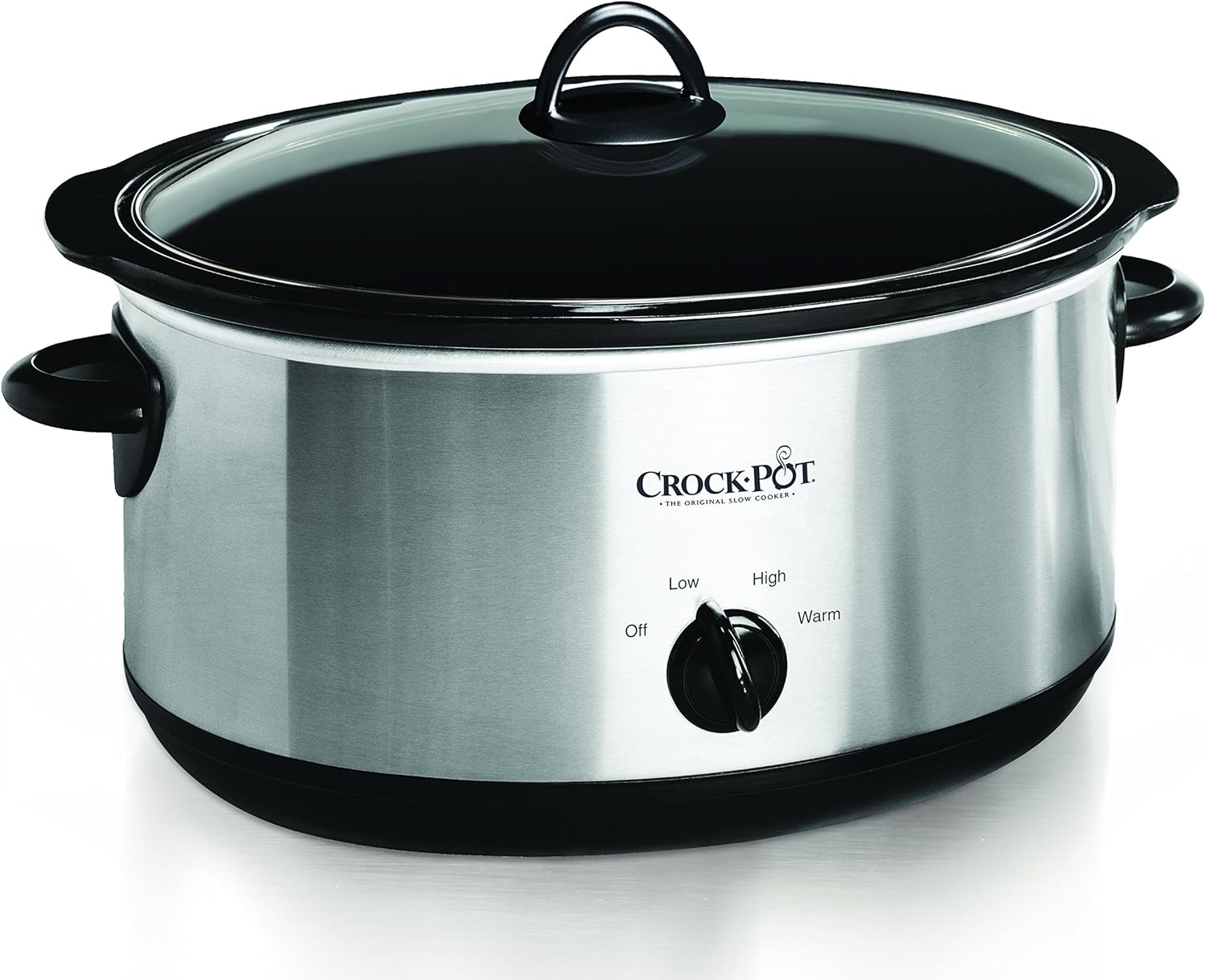 Crockpot Manual 3-Quart Slow Cooker, Silver