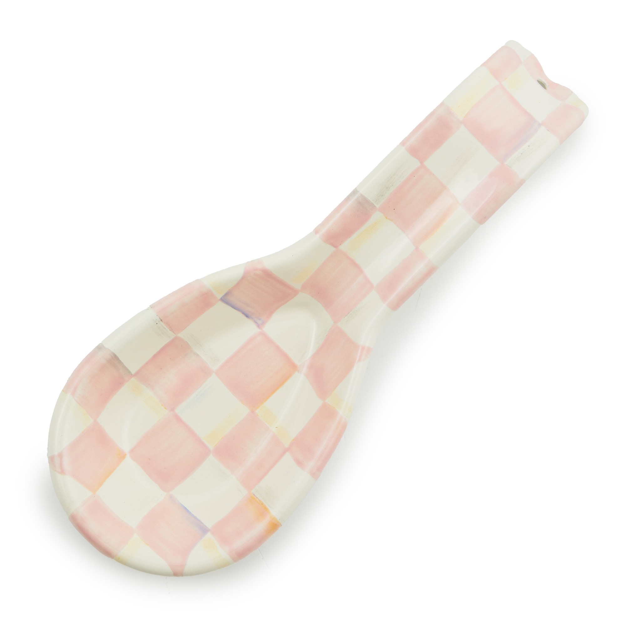 MacKenzie-Childs Rosy Check Spoon Rest