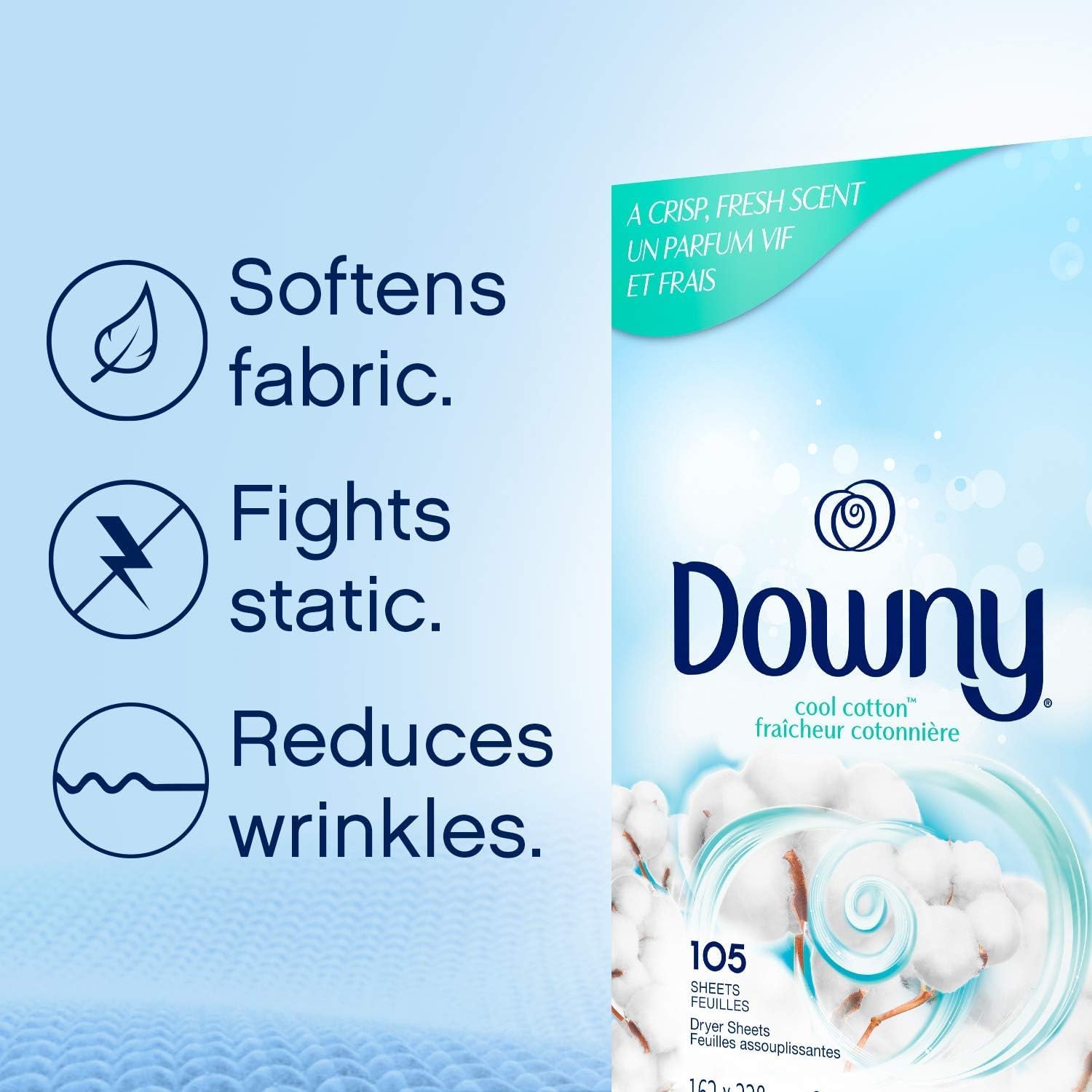 Downy Dryer Sheets Laundry Fabric Softener, April Fresh, 240 count