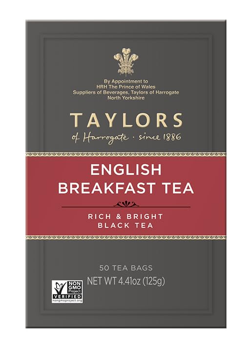 Taylors of Harrogate Organic Peppermint Herbal Tea, 50 Count