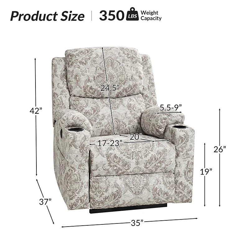 Jesper Dual Motor Lift Assist Recliner with Massage and Heat