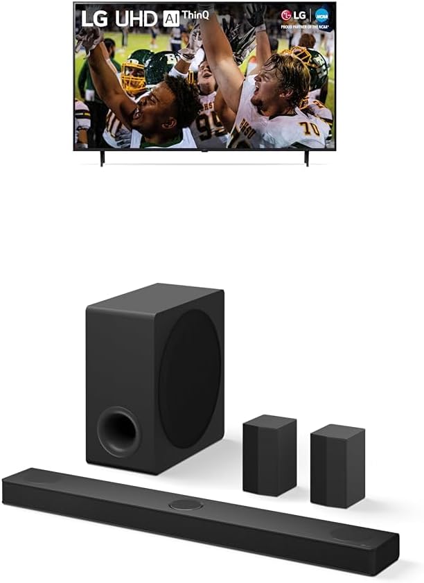 LG 50-Inch Class UR9000 Series Alexa Built-in 4K Smart TV (3840 x 2160),Bluetooth, Wi-Fi, USB, Ethernet, HDMI 60Hz Refresh Rate, AI-Powered 4K,Black