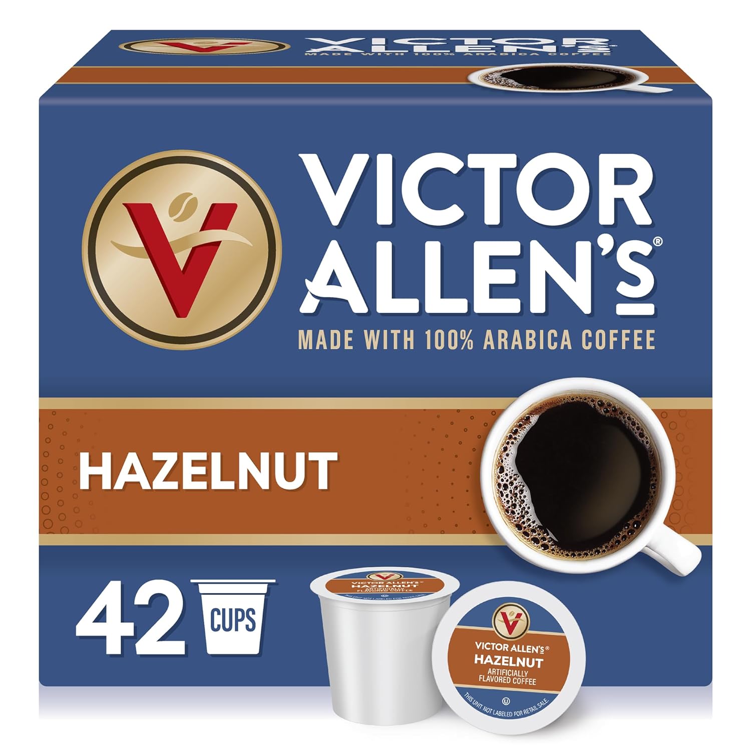 Victor Allen's Coffee Variety Pack (Morning Blend, 100% Colombian, Donut Shop Blend, and French Roast), 42 Count, Single Serve Coffee Pods for Keurig K-Cup Brewers