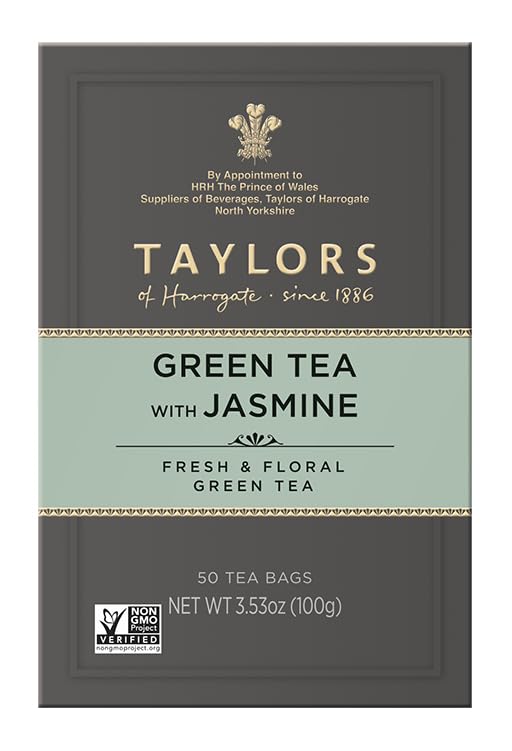 Taylors of Harrogate Organic Peppermint Herbal Tea, 50 Count