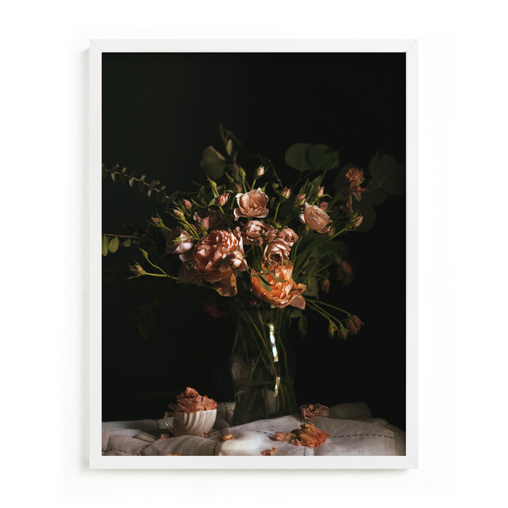 Moody Floral Still Life Limited Edition Kitchen Art by Minted