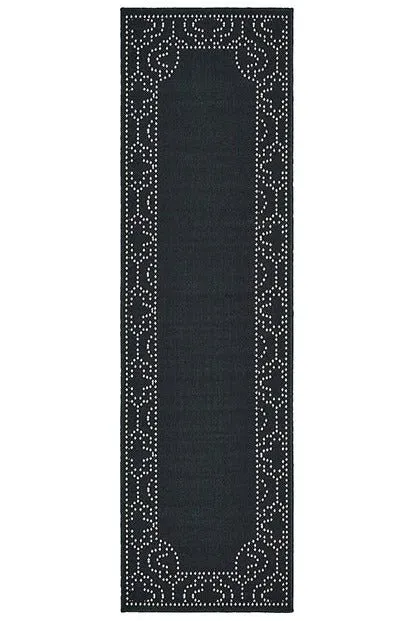 Marina 1247K Black Ivory Rug