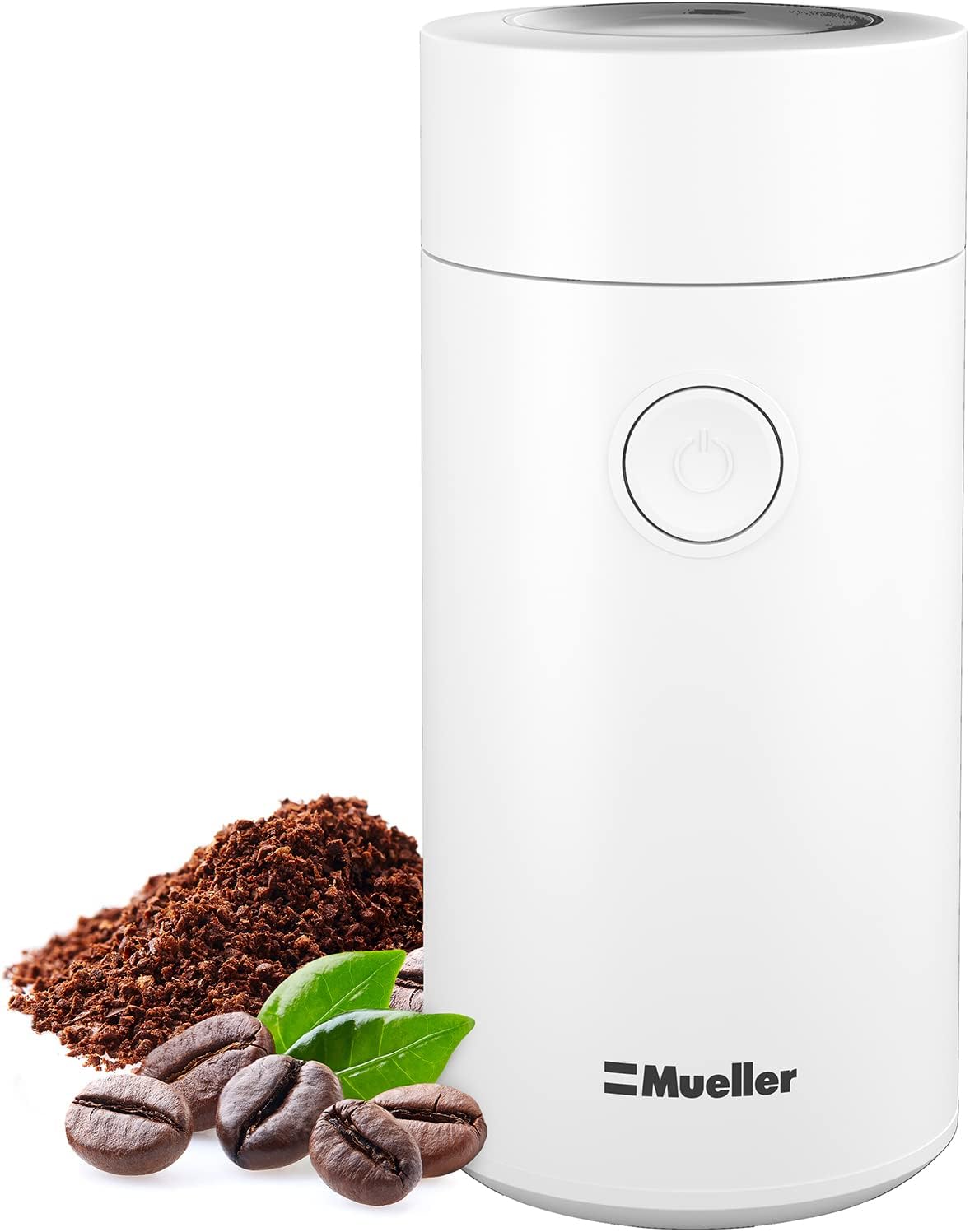 MuellerLiving HyperGrind Precision Electric Spice/Coffee Grinder Mill with Large Grinding Capacity and Powerful Motor also for Spices, Herbs, Nuts, Grains, Grey