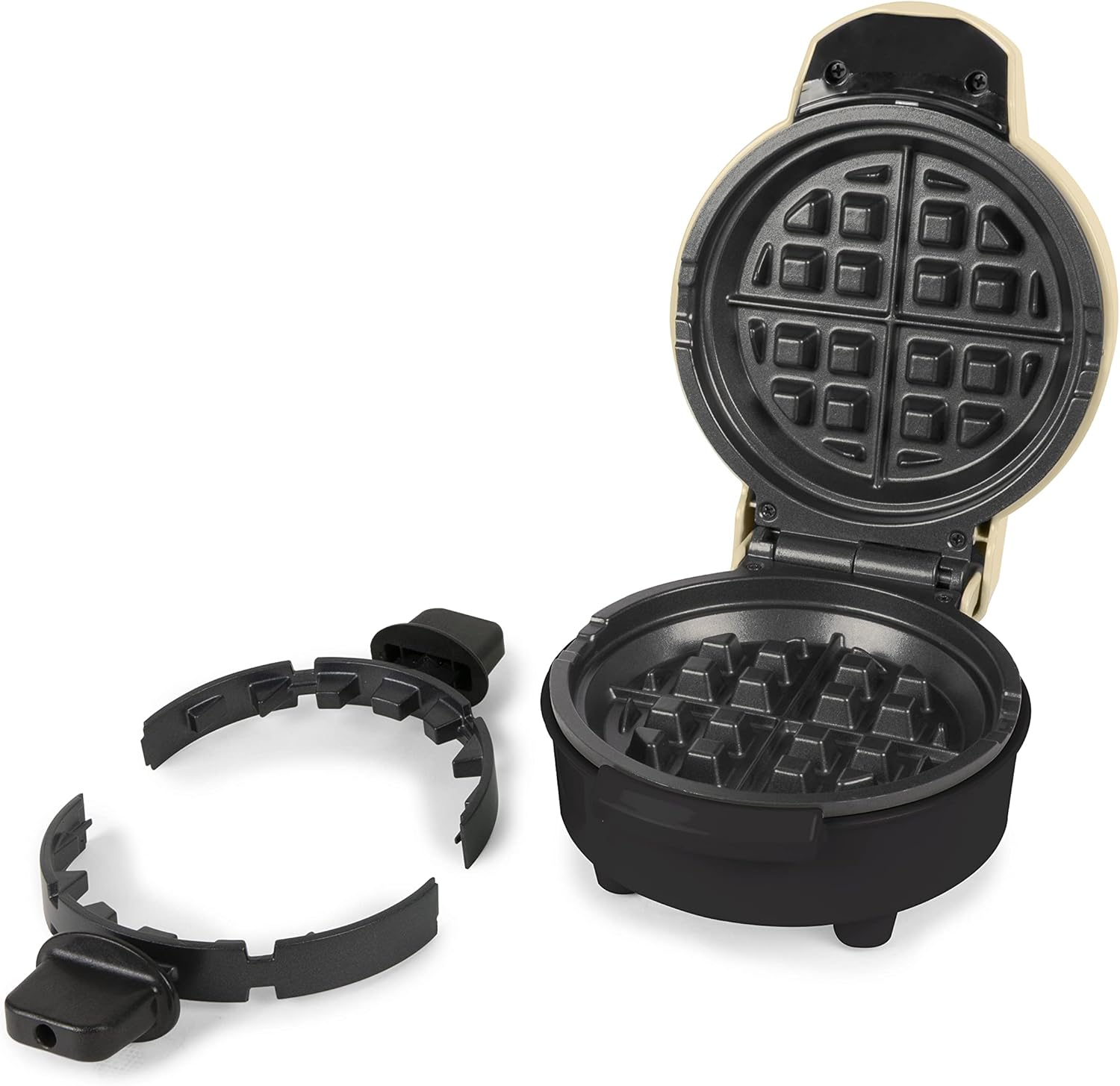 Nostalgia MyMini Cars and Trucks Shape Electric Waffle Maker, 5-Inch Non-Stick Griddle for Waffles, Hash Browns, Eggs, and More, Yellow