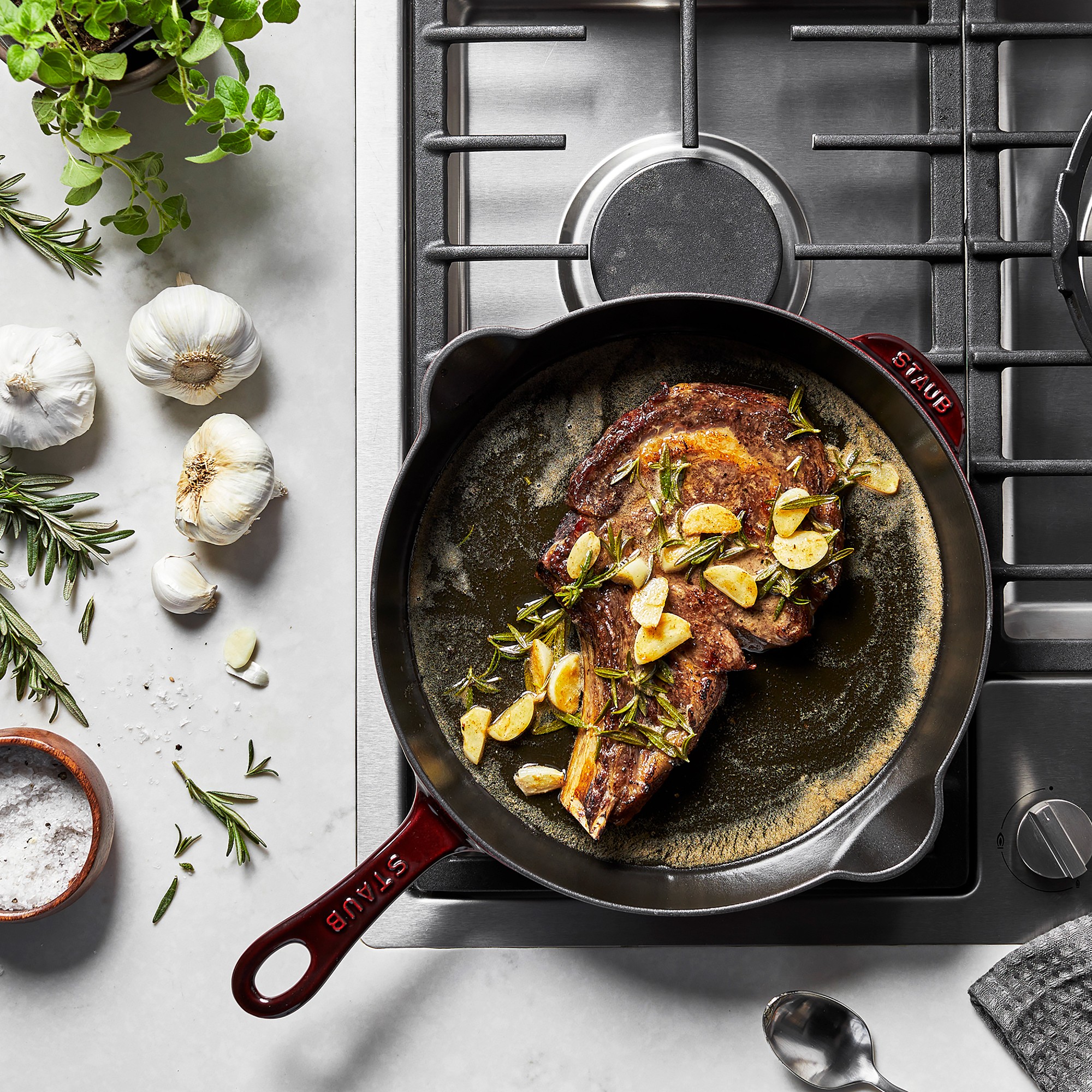 Staub Enameled Cast Iron Traditional Deep Skillet