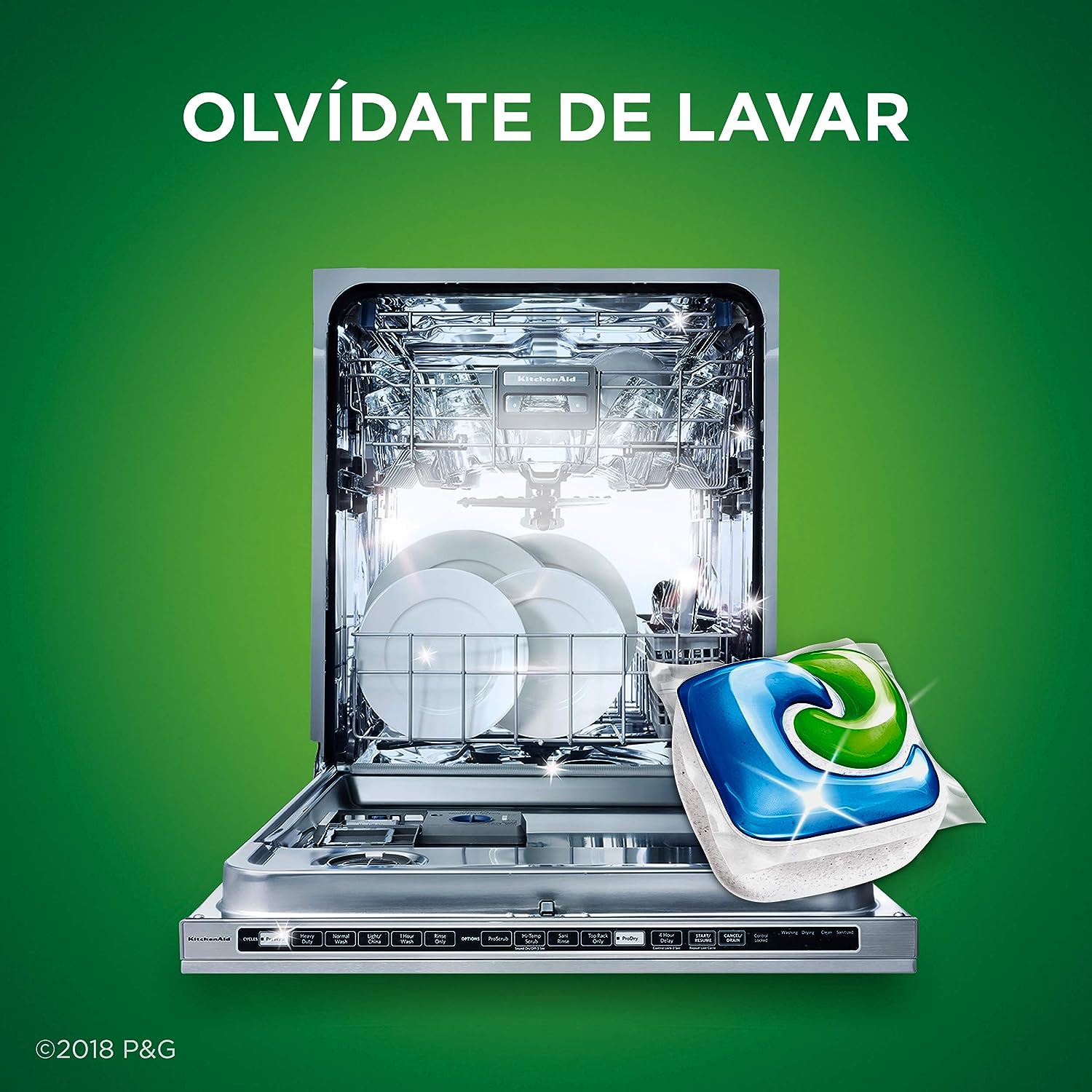 Cascade Platinum Dishwasher Pods, Dishwasher Detergent, Dishwasher Pod, Dishwasher Soap Pod, Actionpacs Dish Washing Pod, Lemon, 62 Count Dishwasher Detergent Pods