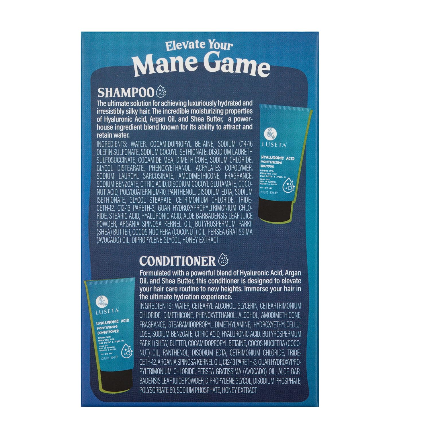 Luseta Biotin Shampoo and Conditioner for HairGrowth - Thickening Shampoo for Thinning Hair andHair Loss - Infused with Argan Oil to Repair DamagedDry Hair - Sulfate Free Paraben Free-2 x 16.9 fl oz