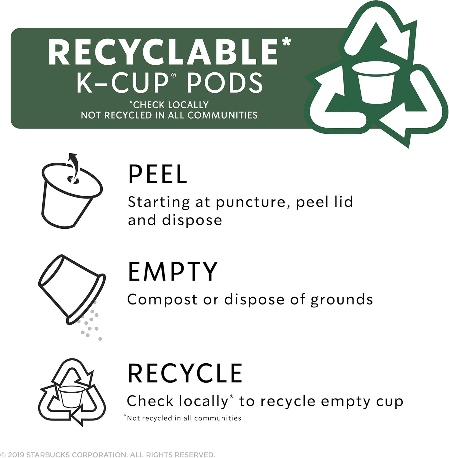 Starbucks K-Cup Coffee Pods, Dark Roast Coffee, French Roast for Keurig Brewers, 100% Arabica, 4 boxes (96 pods total)