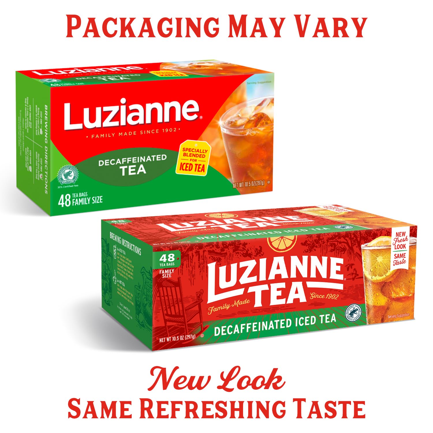 Luzianne Unsweetened Iced Tea Bags, Gallon Size, 24ct Box (Pack of 1)