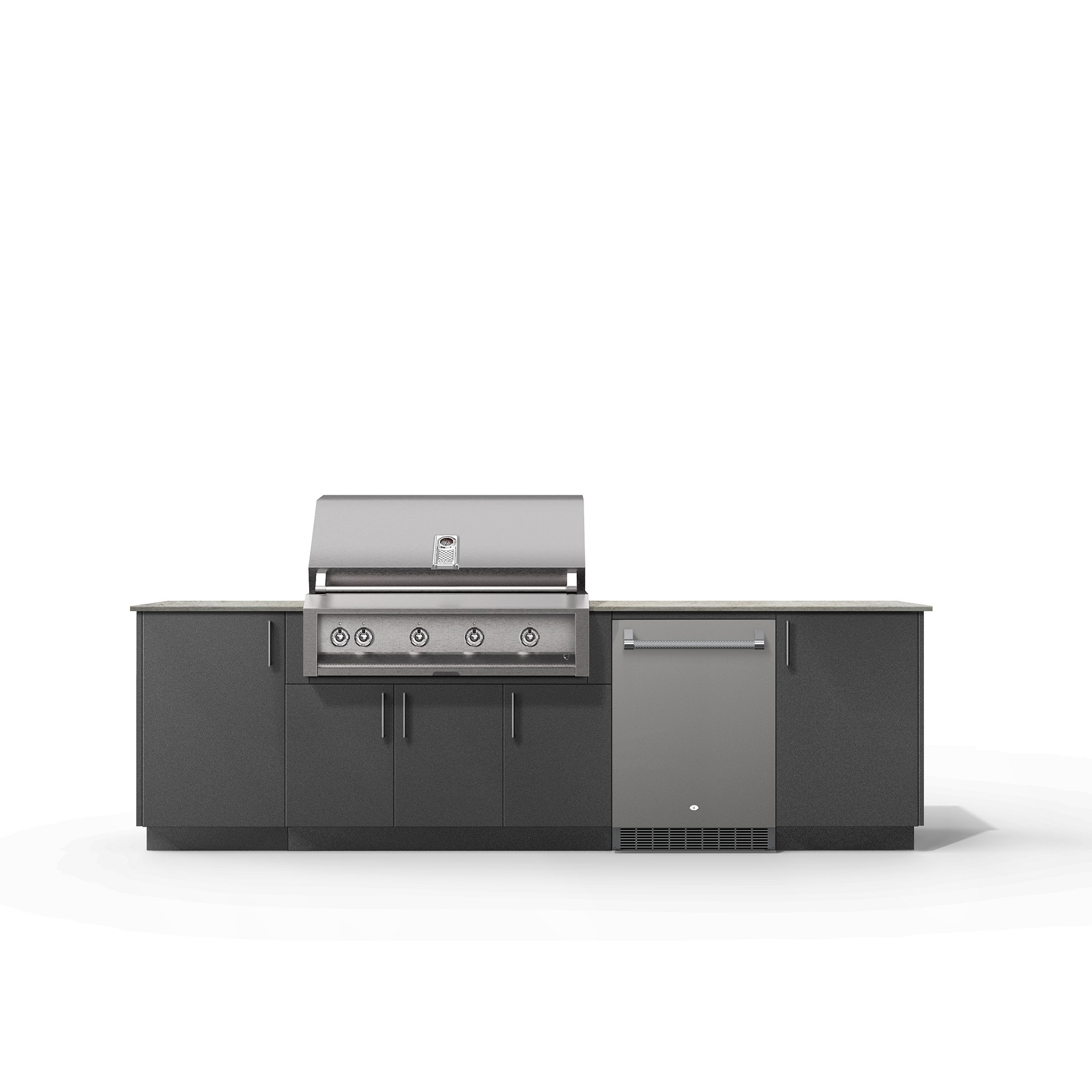 Urban Bonfire Outdoor Kitchen x Twin Eagles 42” Grill and Fridge