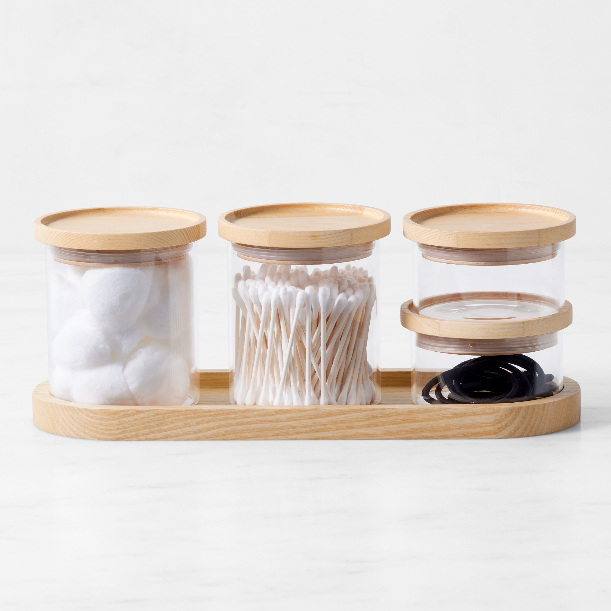 Hold Everything Stacking Round Jar Set with Tray Set of 5