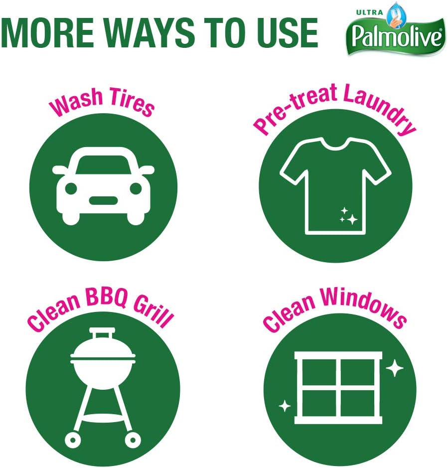 Palmolive Ultra Dishwashing Liquid Dish Soap, Oxy Power Degreaser - 32.5 Fl Oz (Pack of 4)