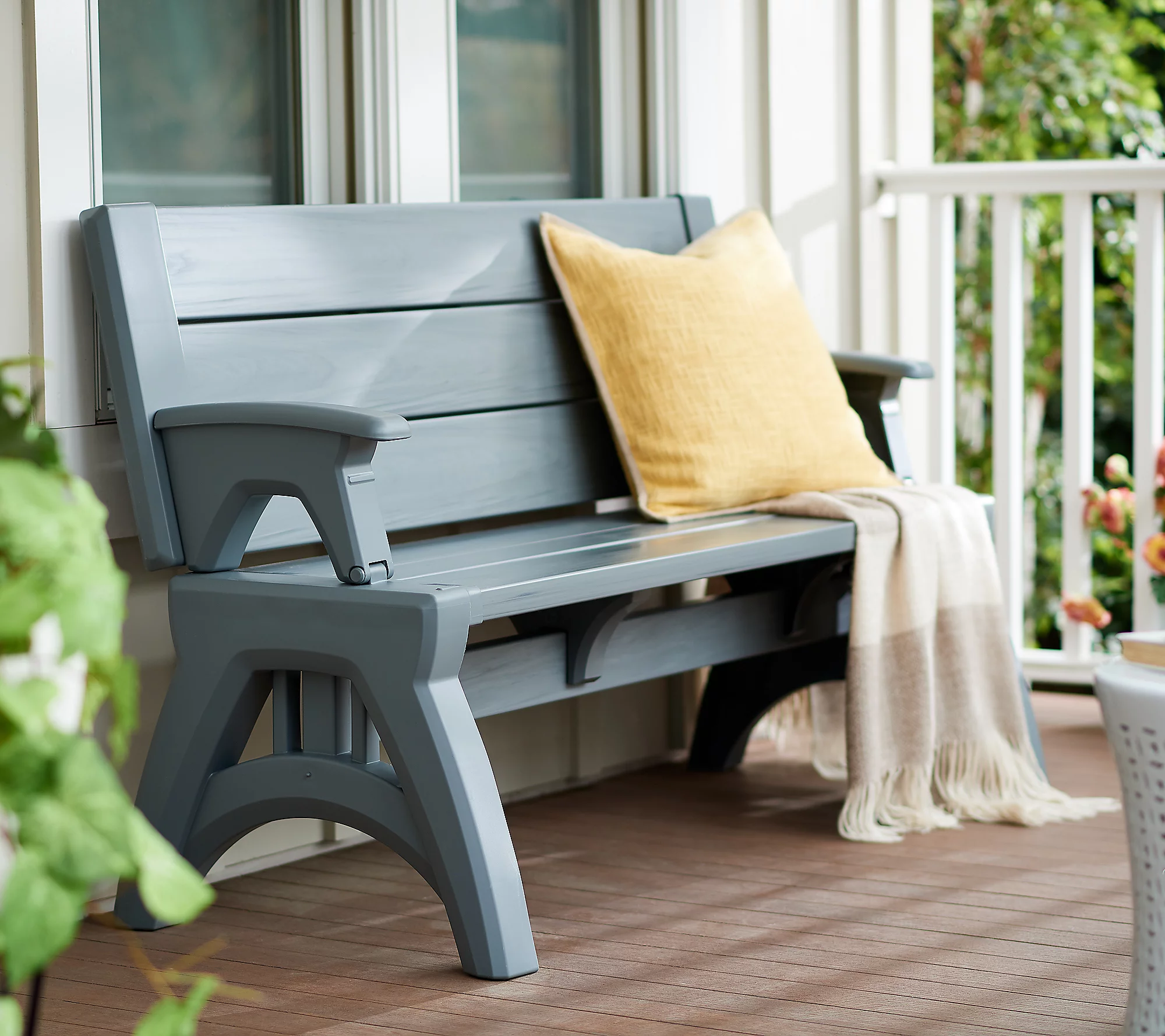 🎉Only Today Buy 1 Get 1 Free💥Convert-A-Bench Gen II XL Bench-to-Table with Cup Holder