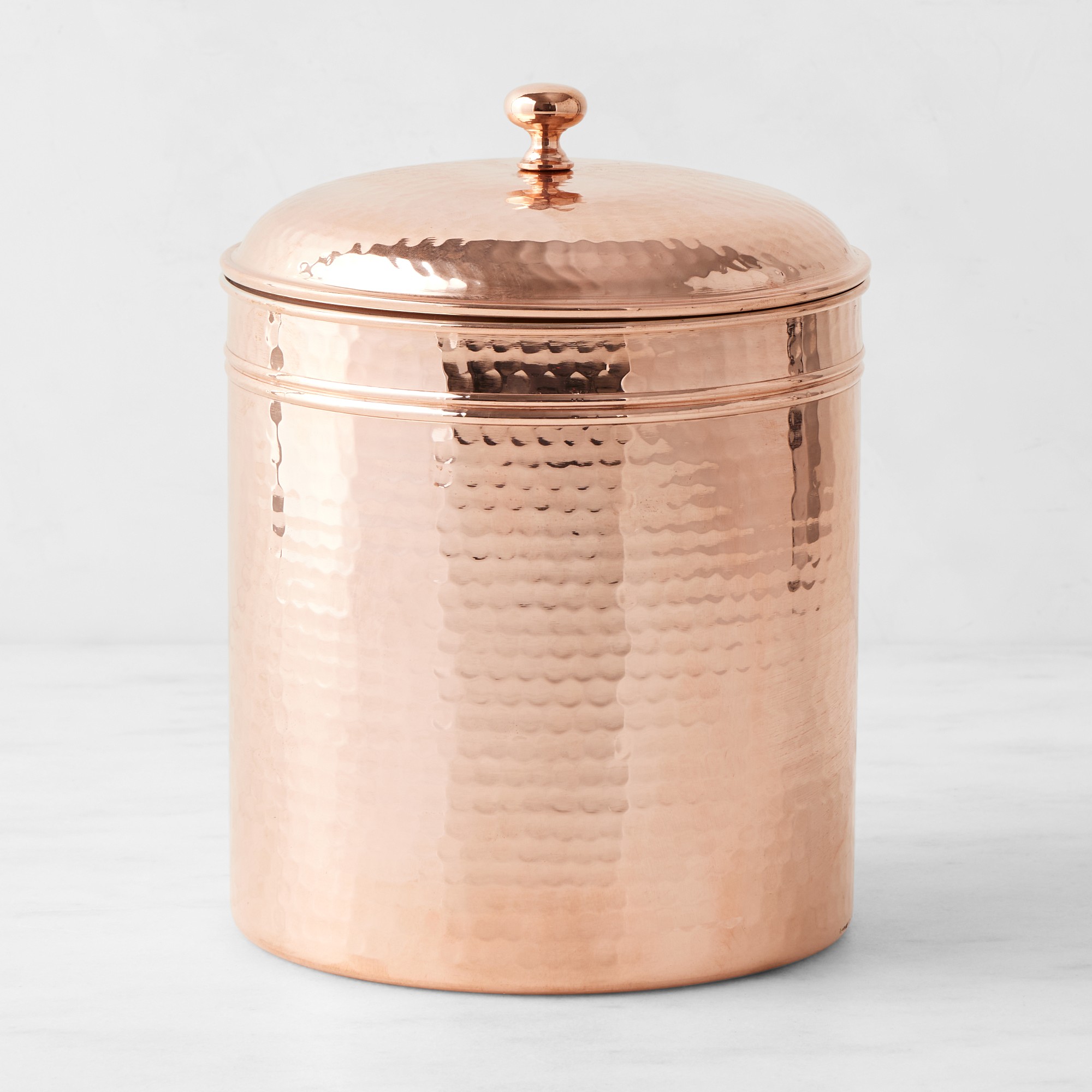 Williams Sonoma Hammered Copper Canisters