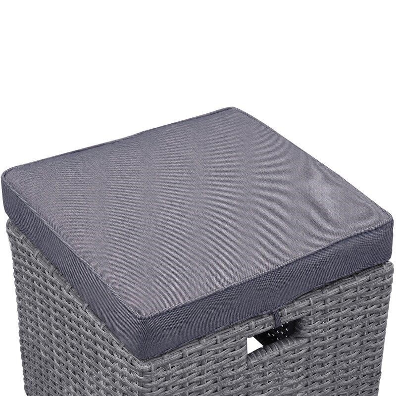 Julianna Wicker/Rattan 7 - Person Seating Group with Cushions