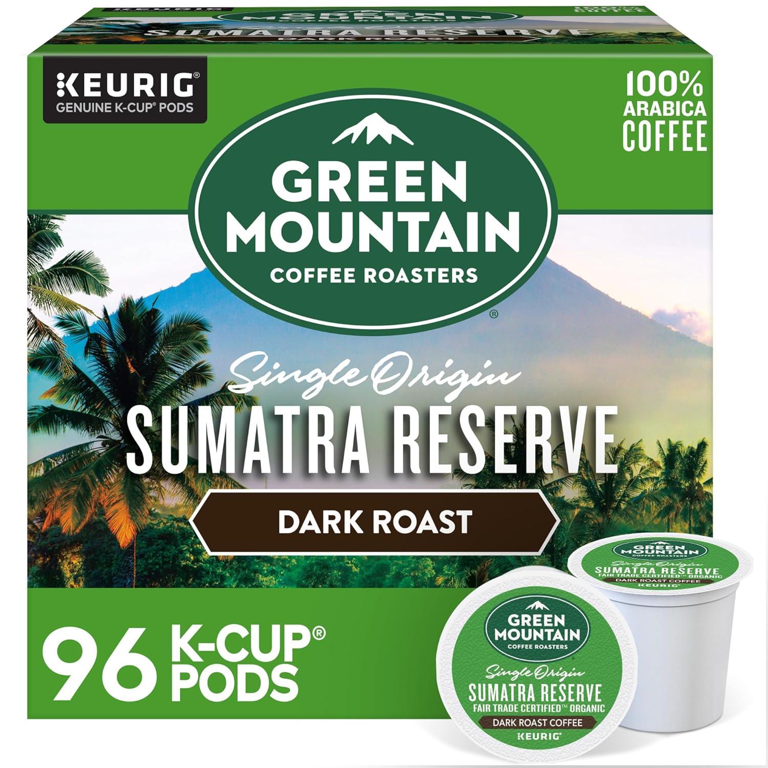 Green Mountain Coffee Roasters Dark Magic Keurig Single-Serve K-Cup Pods, Dark Roast Coffee, 72 Count (6 Packs of 12)