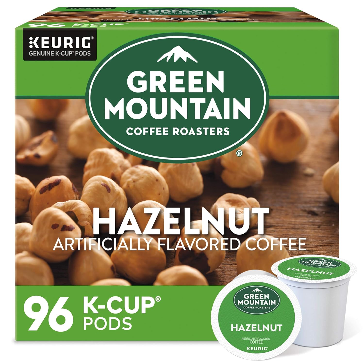 Green Mountain Coffee Roasters Caramel Vanilla Cream Keurig Single-Serve K-Cup pods, Light Roast Coffee, 72 Count (6 Packs of 12)