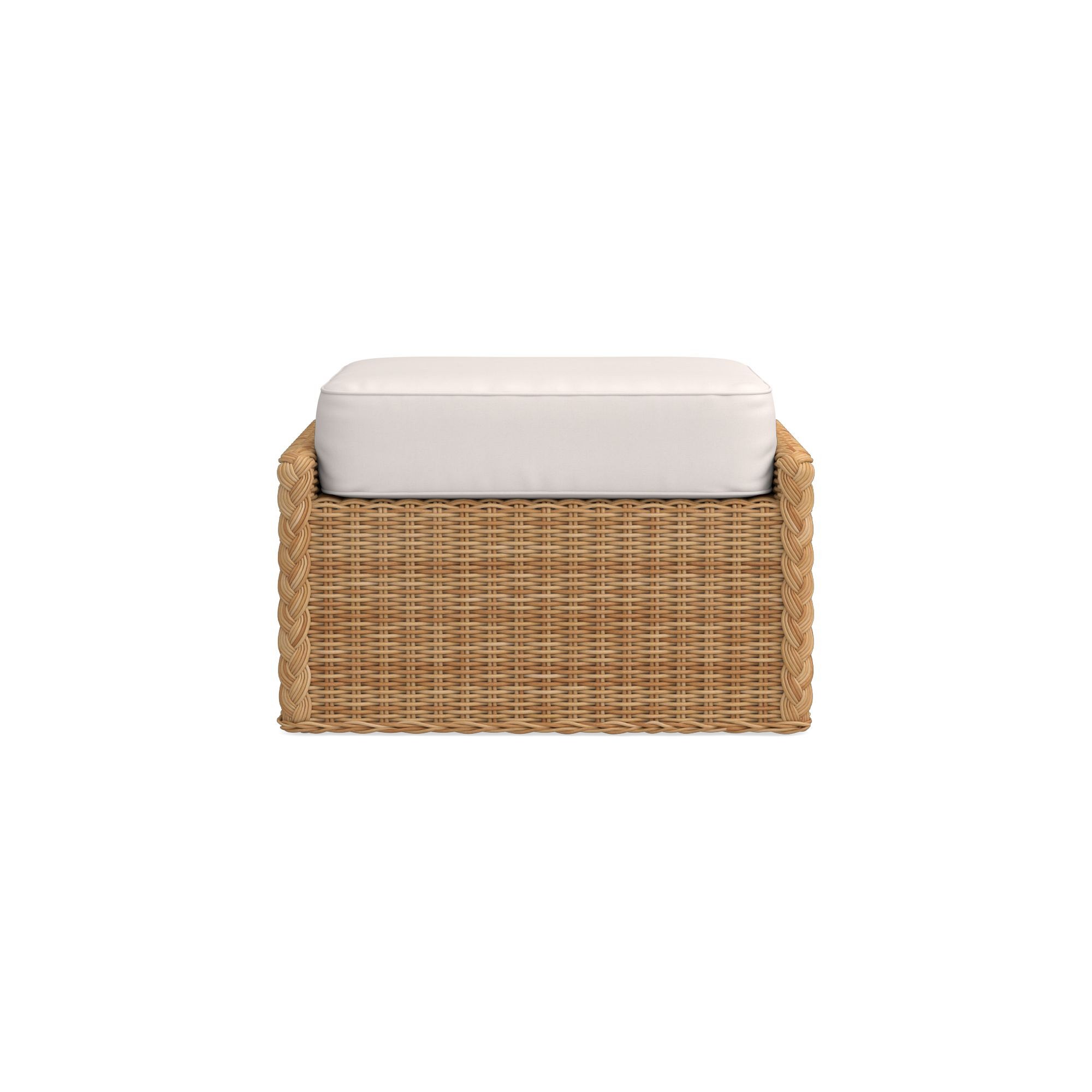 AERIN East Hampton Outdoor Coffee Table Ottoman Cushions
